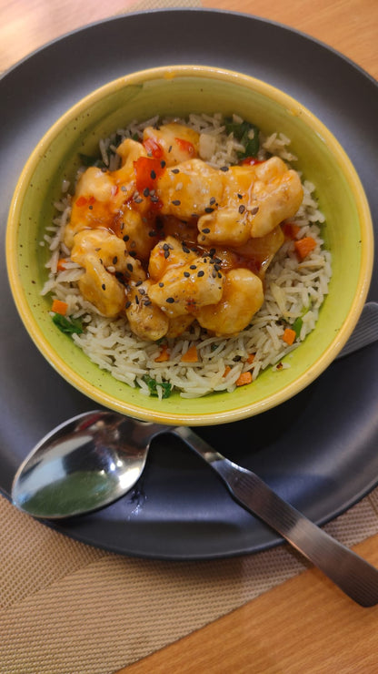 Sweet & Spicy Sesame Chicken Bowl